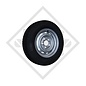 Wheel 195/65R15 202 M+S with rim 6.00x15, suitable for all common trailer types