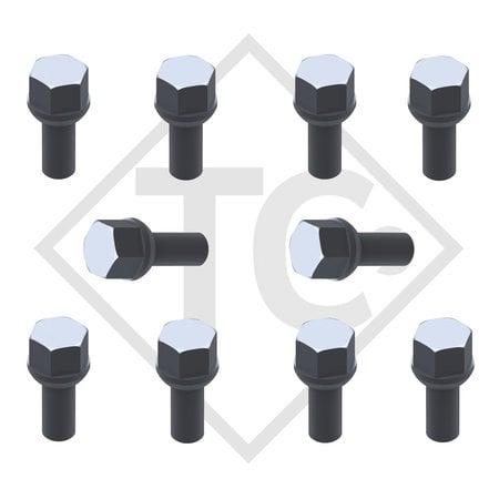 Original vis de roue sphériques M12x1.5, kit 10 pièces