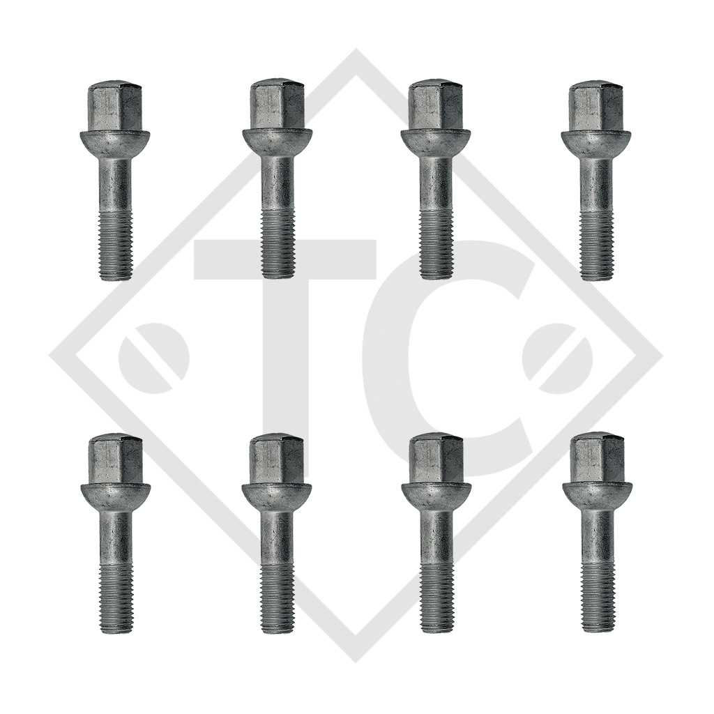 BILSTEIN ball-head wheel bolt M14x1.5, set of 8 pieces