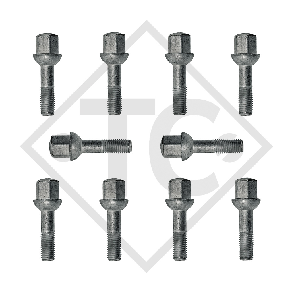 BILSTEIN ball-head wheel bolt M14x1.5, set of 10 pieces