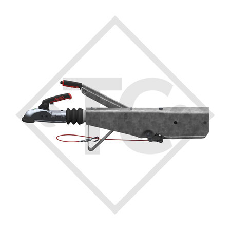 Commande de freinage pour timon carré type 251S, 1500 à 2600kg, sans support de roue jockey