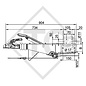 Overrun device square type 251S, 1500 to 2600kg