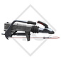 Overrun device V type 251S, 1500 to 2700kg, slack point handbrake lever, without clamp