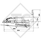 Freno a repulsione V tipo 251S, 1500 - 2700kg, leva del freno a mano del punto morto, senza supporto ruotino