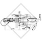 Overrun device V type 251S, 1500 to 2700kg, slack point handbrake lever, without clamp