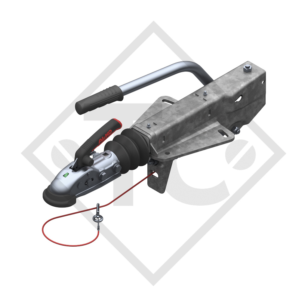 Overrun device V type 251S, 1500 to 2700kg, slack point handbrake lever, without clamp