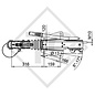 Freno a repulsione V tipo 251S, 1500 - 2700kg, leva del freno a mano del punto morto