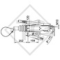 Auflaufeinrichtung V Typ 251S, 1500 bis 2700kg, mit Stützradhalter, Totpunkthebel