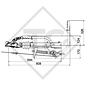 Overrun device V type 251G, 1550 to 3000kg, slack point handbrake lever