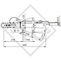 Commande de freinage avec semelle en V type 161S, 950 à 1600kg, boîtier compensateur