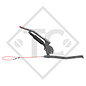 Overrun device V type 44 V, 2500 to 4000kg, handbrake lever 1250545 loose