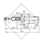 Auflaufeinrichtung V Typ 50 V, 4400 bis 5000kg, Handbremshebel lose