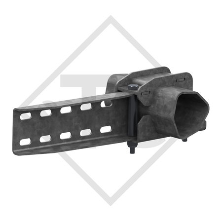 Raccord de flèche pour corps d'essieu 97mm / position du bras de suspension 5° (paire)