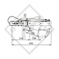 Enganche de inercia en V tipo 2.8VB/1, 2500 a 3500kg, con dispositivo de freno hidráulico