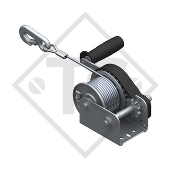 Cable winch PLUS 350kg, type 351 with automatic weight brake, without automatic unwinder, fitted with 10 meter cable for lifting