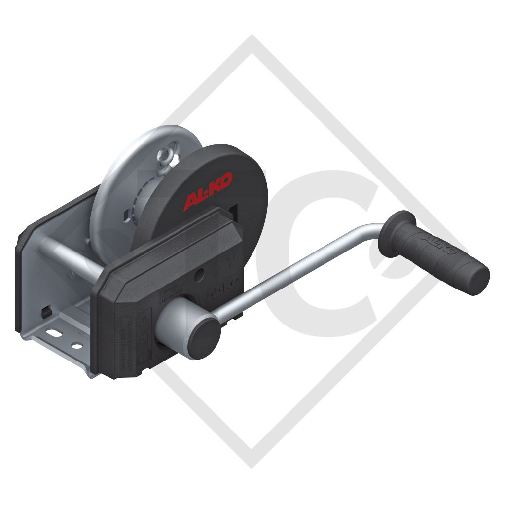 Cable winch PLUS 500kg, type 501 with automatic weight brake, without automatic unwinder, without cable/band