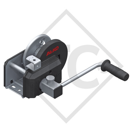 Cable winch PLUS 500kg, type 501 with automatic weight brake, with automatic unwinder, without cable/band
