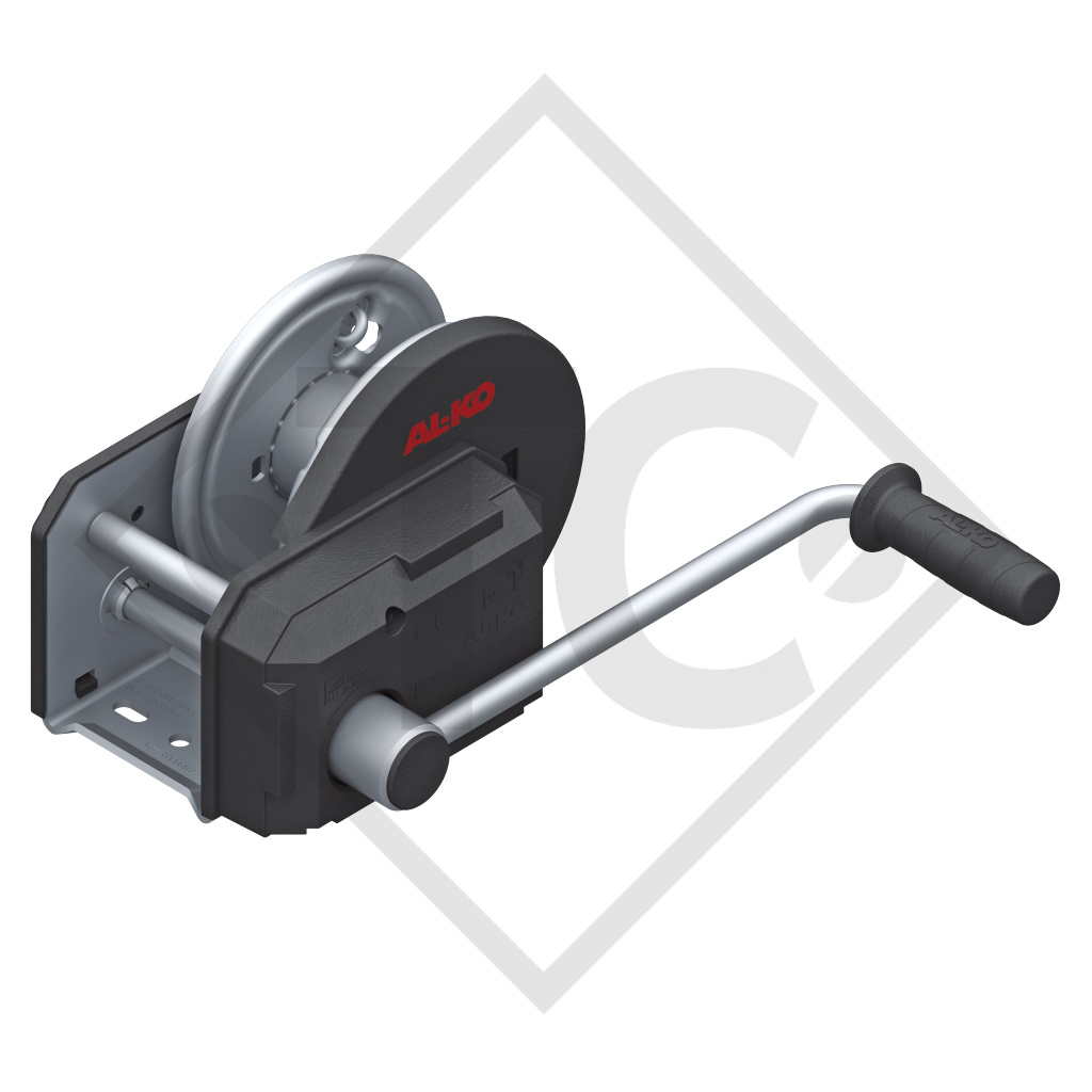 Cable winch PLUS 900kg, type 901 with automatic weight brake, without automatic unwinder, without cable/band
