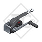 Cable winch PLUS 350kg, type 351 with automatic weight brake, without automatic unwinder, fitted with 4 meter strap for towing