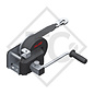 Cable winch PLUS 500kg, type 501 with automatic weight brake, with automatic unwinder, fitted with 7 meter strap for towing