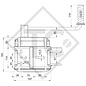 Arganello PLUS 900kg, tipo 901 con freno automatico a pressione, con automatismo di srotolamento, senza fune/cinghia