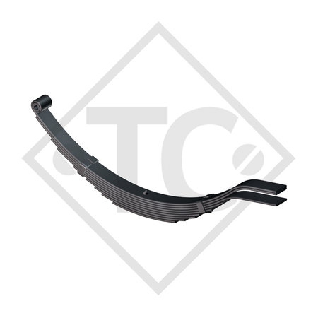 Leaf spring for straight axle 750kg