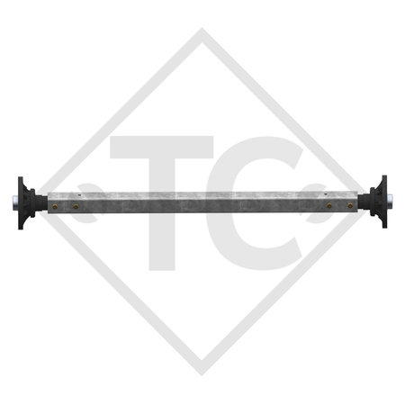 Assale rigido sfrenato 1800kg PLUS tipo di assale LS 1800