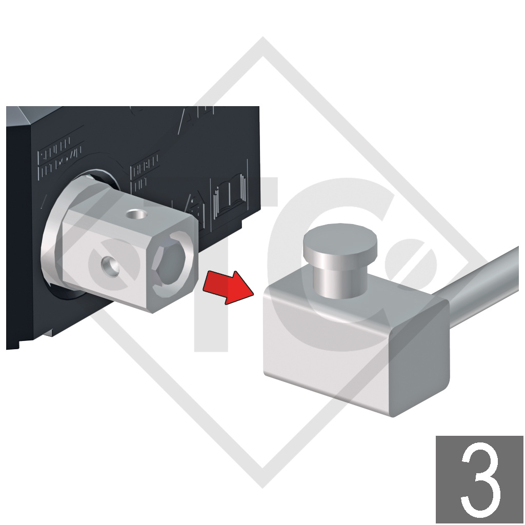 Treuil PLUS 1150kg, type 1201 avec dispositif de freinage automatique, avec enroulage automatique, sans câble/sangle