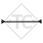 Rigid unbraked axle 1500kg PLUS axle type LS 1500 watertight