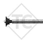 Rigid unbraked axle 1500kg PLUS axle type LS 1500 watertight