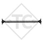 Rigid unbraked axle 1800kg PLUS axle type LS 1800