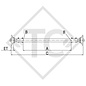 Essieu PLUS droit non freiné 1800kg type d'essieu LS 1800