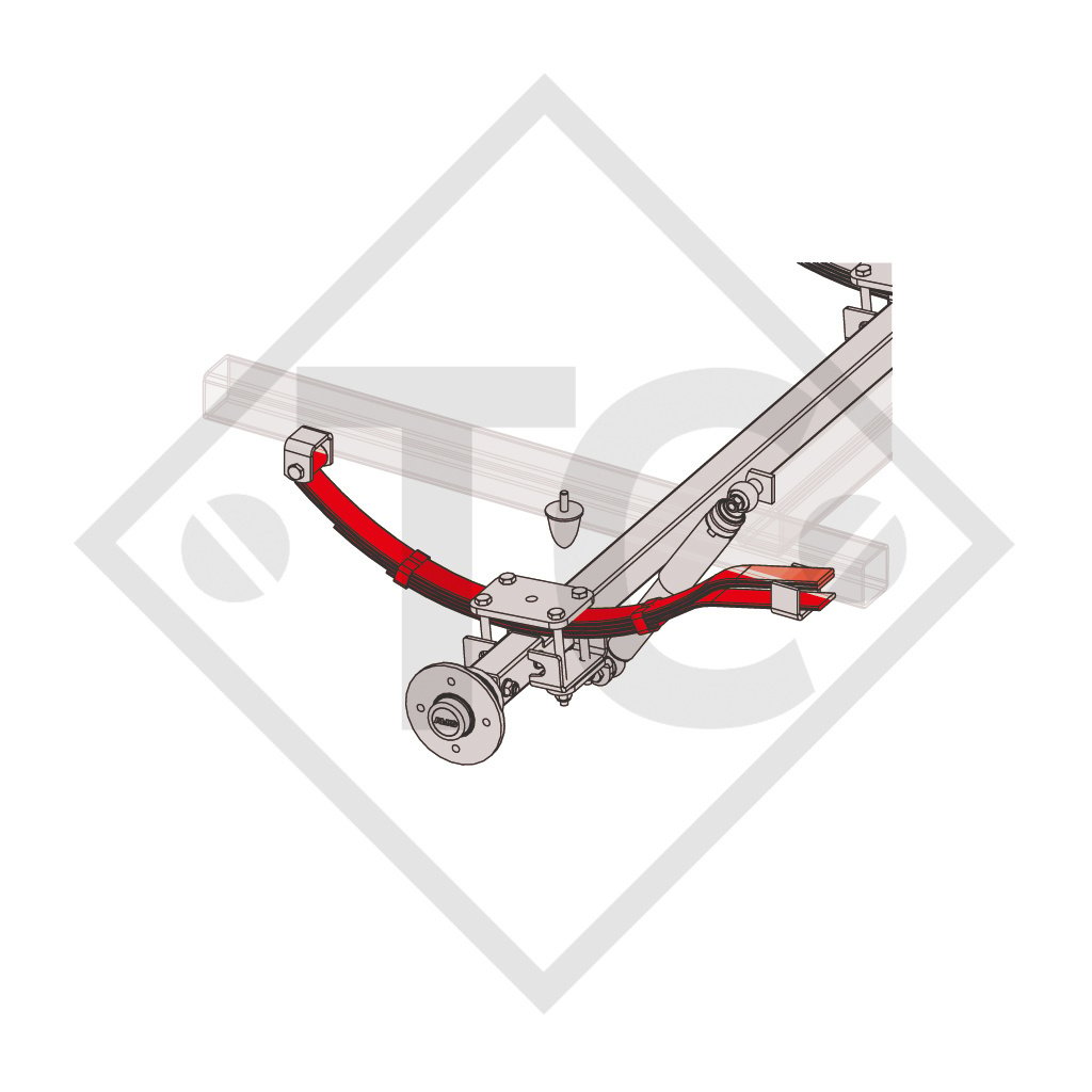 Blattfeder für Starrachse 350kg