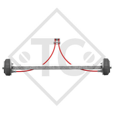 Tandem Hinterachse starr gebremst 1500kg PLUS Achstyp BS 1500