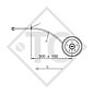 Essieu arrière tandem PLUS droit freiné 1500kg type d'essieu BS 1500