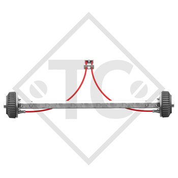 Essieu arrière tandem PLUS droit freiné 1500kg type d'essieu BS 1500