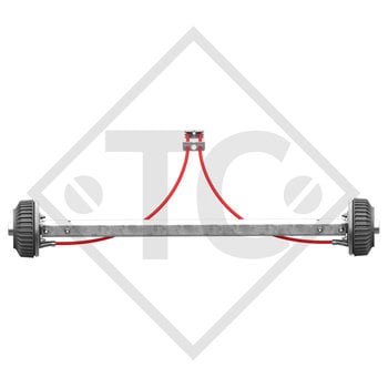 Essieu avant tandem PLUS droit freiné 1500kg type d'essieu BS 1500