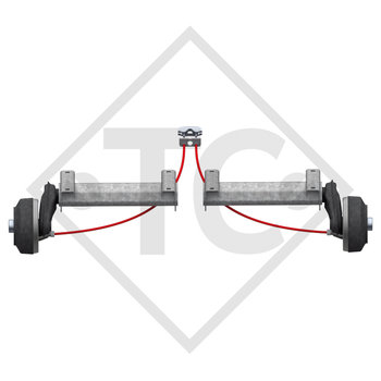 Demi-essieux freinés 1300kg type d'essieu B 1200-5 (paire)