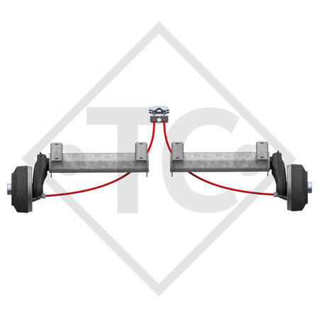 Braked half axles 1300kg axle type B 1200-5 (pair)