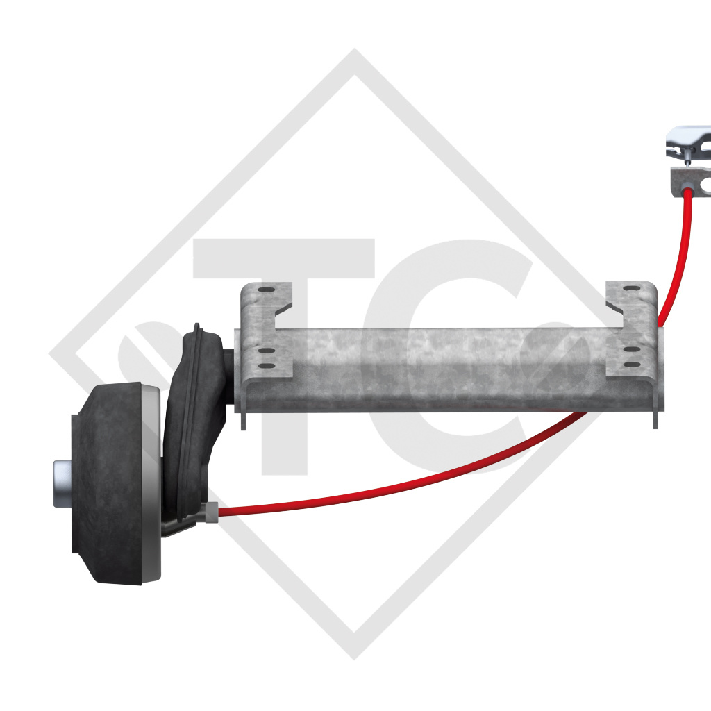 Demi-essieux freinés 1500kg type d'essieu B 1200-5 (paire)