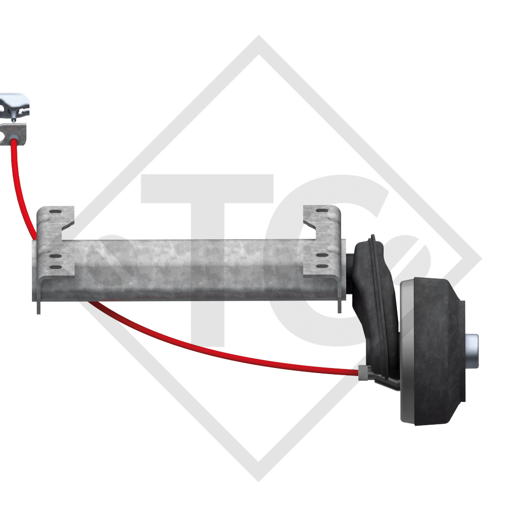 Demi-essieux freinés 1500kg type d'essieu B 1200-5 (paire)