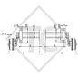 Braked half axles 1800kg axle type B 2000-0 (pair)