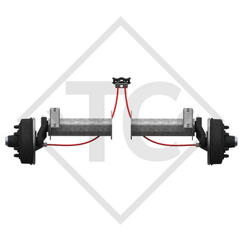 Semi assale frenato 2500kg tipo di assale B 2500-8 (coppia)