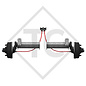 Braked half axles 2500kg axle type B 2500-8 (pair)