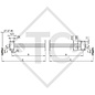 Semiasse sfrenato 750kg tipo di assale 700-5 impermeabile (coppia)