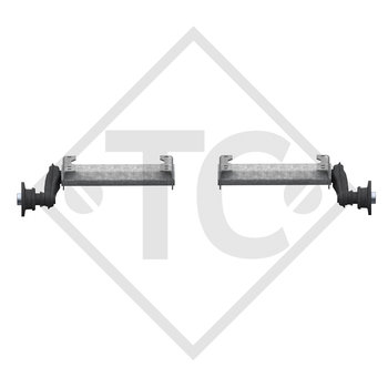 Unbraked half axles 1000kg axle type 1000-3 (pair)