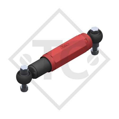Axle shock absorber Octagon PLUS red, reinforced