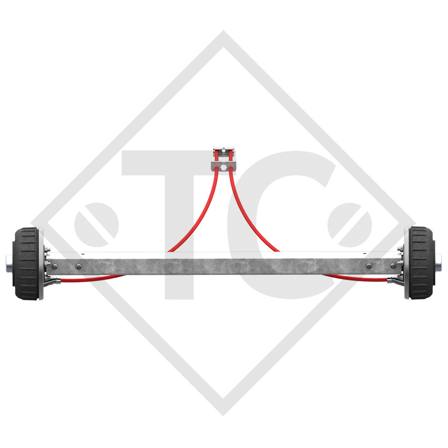 Eje rígido con freno 1800kg PLUS tipo de eje BS 1800 estanco