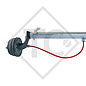 Braked axle 650kg BASIC axle type B 700-3