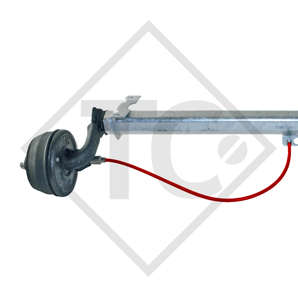 Braked axle 650kg BASIC axle type B 700-3